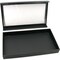 Jewelry box Display Case w/ Ring Foam & Clear Top Case w/ Earring Tray Kit 4 Pcs